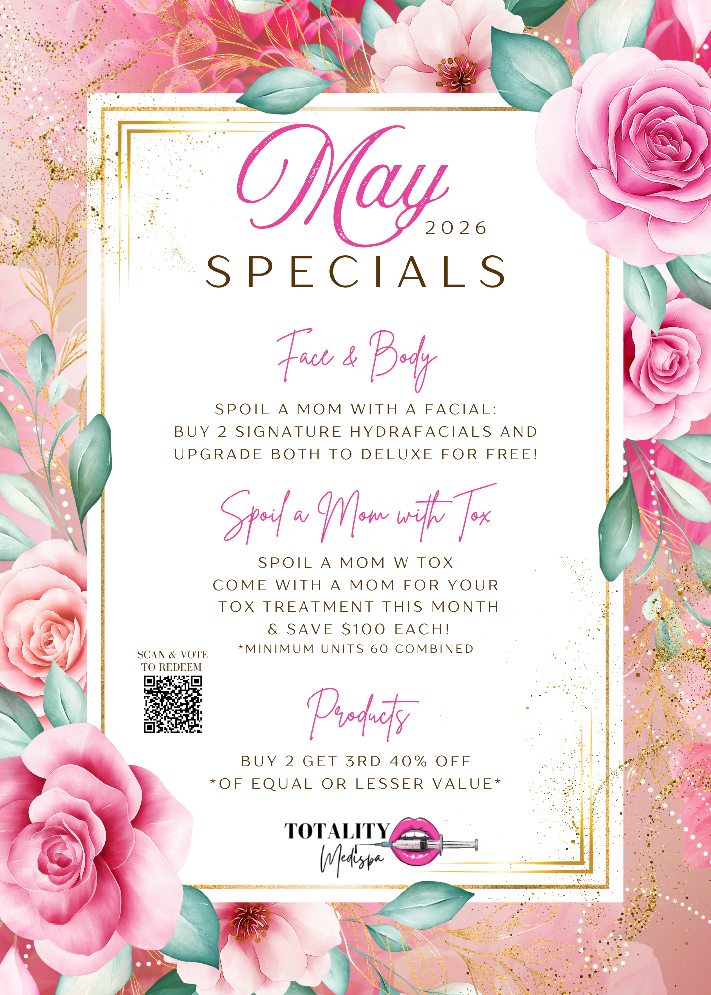Totality Medispa May 2026 Specials